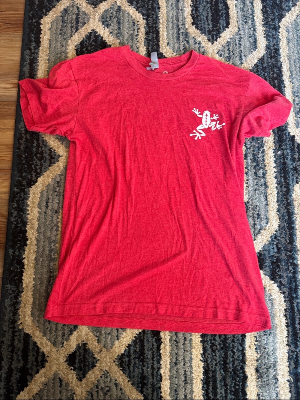 Men's Red Short Sleeve Logo Tee